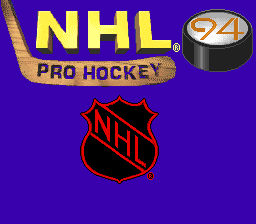NHL Pro Hockey '94 (Japan) Title Screen